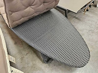 Luxury lounge surf ligbed wicker zwart met kussen taupe - afbeelding 3 van  5