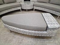 Luxury lounge wicker lounge set amor scarabee akoya met poef - afbeelding 7 van  7