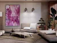 Lv dripping 60x90 cm - canvas wanddecoratie - afbeelding 2 van  2