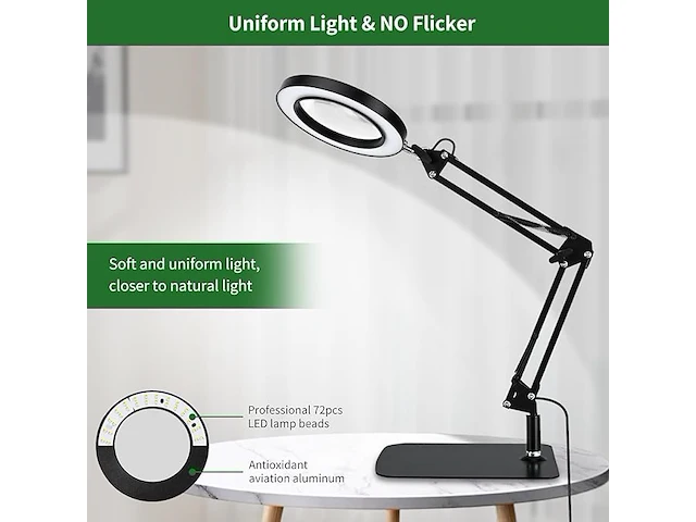 Lychee vergrootglas met licht en standaard - afbeelding 2 van  5