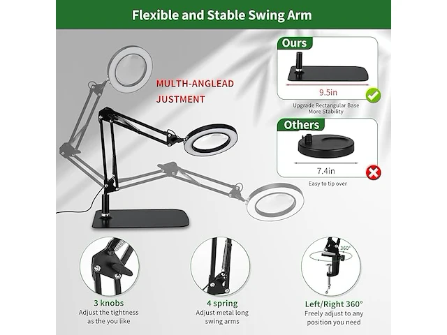 Lychee vergrootglas met licht en standaard - afbeelding 5 van  5