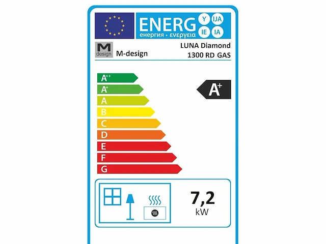 M-design - luna diamond 1300rd gashaard - afbeelding 3 van  3
