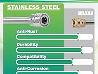 M mingle dual lance hogedrukreinigerstok voor schuimkanon - afbeelding 2 van  5