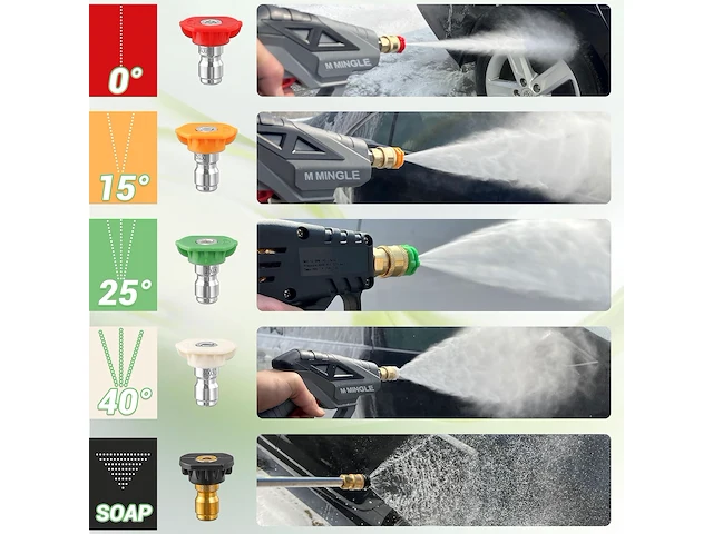 M mingle dual lance hogedrukreinigerstok voor schuimkanon - afbeelding 4 van  5