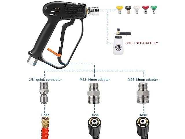 M mingle hogedrukreiniger pistool - afbeelding 2 van  4