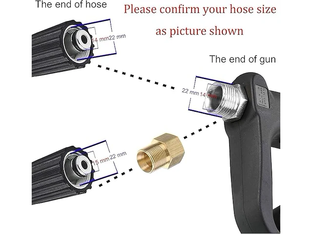 M mingle vervangend hogedrukreinigingspistool - afbeelding 4 van  4
