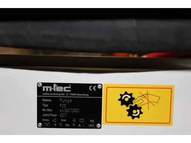 M-tec p20 gipsmachine - afbeelding 3 van  12