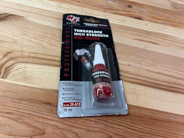Ma professional - ma262 - threadlock high strength red ma262 - afbeelding 1 van  3