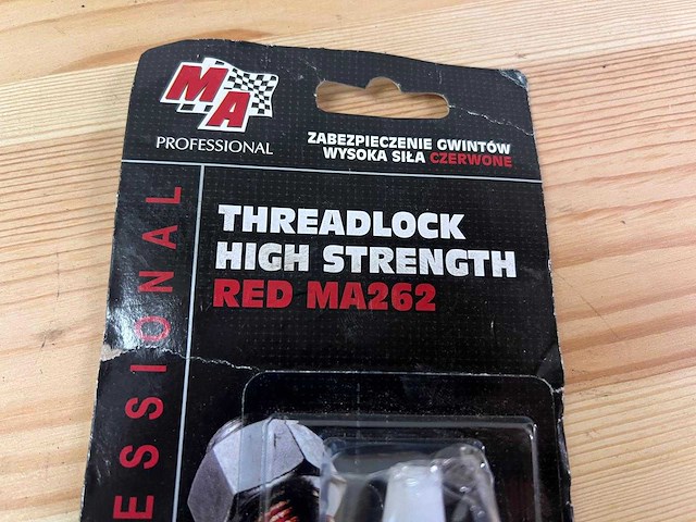 Ma professional - ma262 - threadlock high strength red ma262 - afbeelding 3 van  3