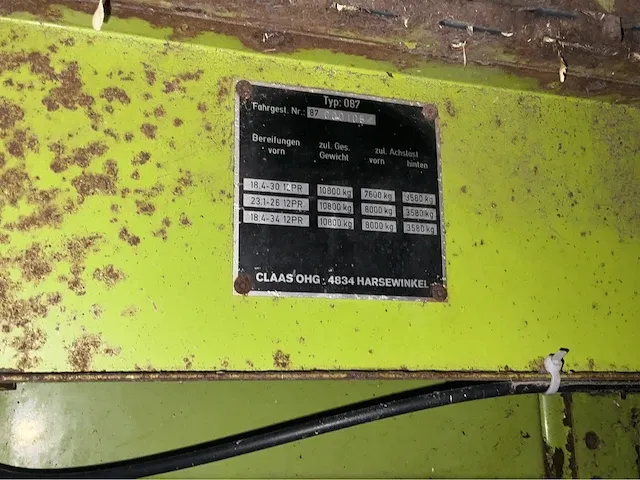 Maaidorser claas dominator 86; 1987 - afbeelding 19 van  19