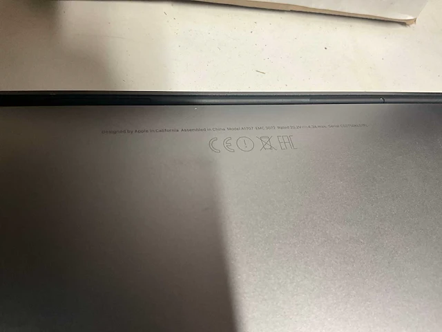 Macbook pro apple model a1707 - afbeelding 5 van  5