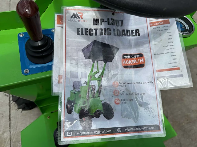 Machpro - 2025 - mp-l307 - elektrische mini-lader - afbeelding 5 van  15