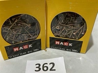 Mack houtschroef 3,5x25mm 2x500 stuks