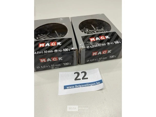 Mack inox houtschroef inox 5x50 pz2 200stuks - afbeelding 1 van  3