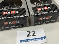 Mack inox houtschroef inox 5x50 pz2 200stuks - afbeelding 1 van  3