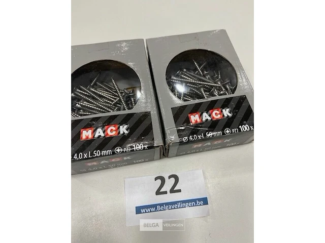 Mack inox houtschroef inox 5x50 pz2 200stuks - afbeelding 3 van  3