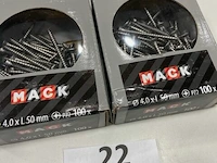 Mack inox houtschroef inox 5x50 pz2 200stuks - afbeelding 3 van  3