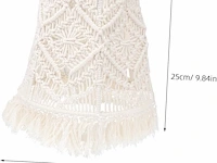 Macramé lampkap - afbeelding 3 van  7
