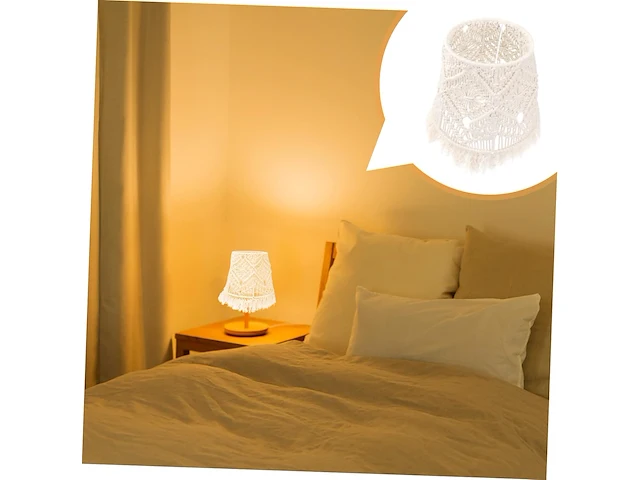 Macramé lampkap - afbeelding 4 van  7