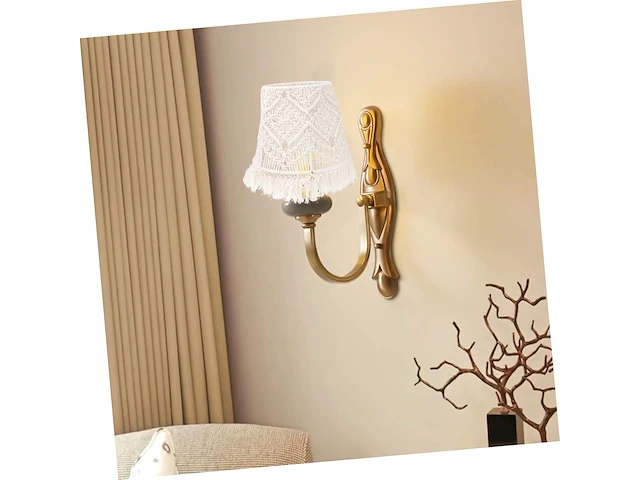 Macramé lampkap - afbeelding 7 van  7