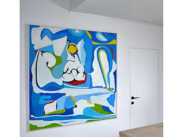 Mado schoolmeesters - olie op doek - 150x150 cm - afbeelding 9 van  13