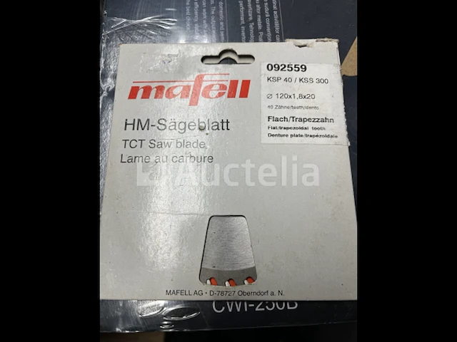 Mafell zaagblad-hm 120 x 1,2/1,8 x 20 mm, z 40, fz/tr, voor fijnzagen - afbeelding 1 van  2