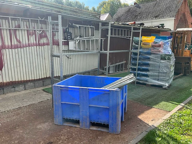 Magazijnstelling met opberg bakjes - afbeelding 1 van  8