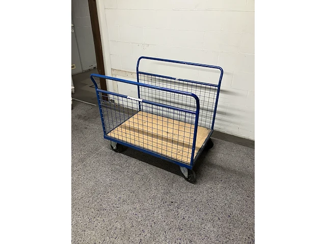 Magazijnwagen met 2 zijwanden 400kg - afbeelding 2 van  2