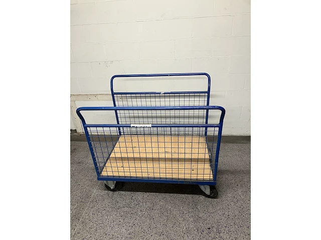 Magazijnwagen met 2 zijwanden 400kg - afbeelding 1 van  2