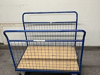 Magazijnwagen met 2 zijwanden 400kg - afbeelding 1 van  2