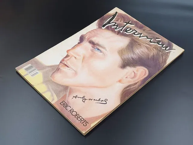 Magazine - interview 1986 - signé andy warhol - afbeelding 2 van  6