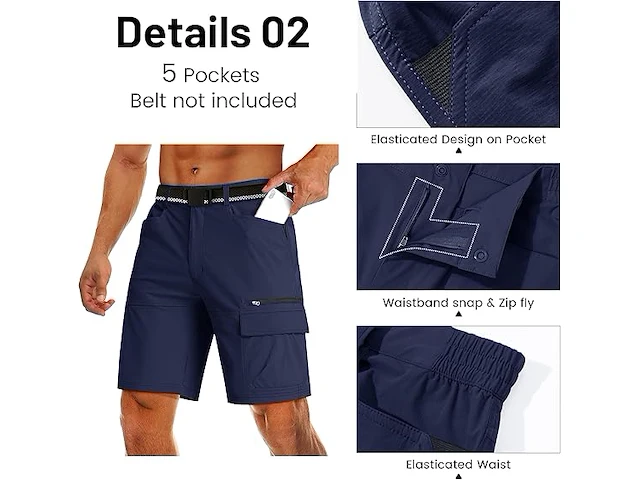 Magcomsen wandelshorts (maat 32) - afbeelding 4 van  5
