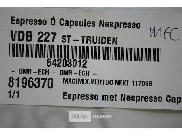 Magimix vertuo next 11706b nespressomachine - afbeelding 4 van  4