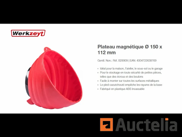 Magnetische kom voor garage werkzeyt - afbeelding 1 van  1