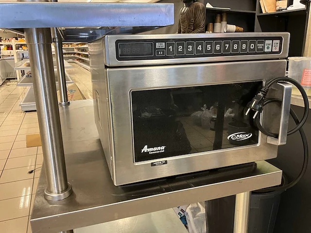Magnetron amana hdc5 18 + rvs rek + waterkoker - afbeelding 1 van  4