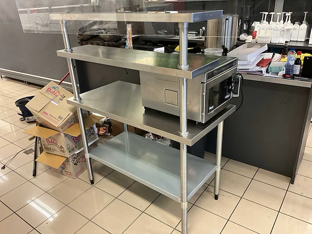 Magnetron amana hdc5 18 + rvs rek + waterkoker - afbeelding 2 van  4
