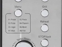 Magnetron zilver - 700 w - grillfunctie - afbeelding 3 van  4