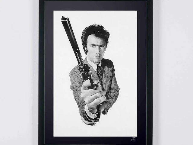 Magnum force (1973) - clint eastwood als 'dirty' harry - 70x50 cl - limited edition nr van 30 - afbeelding 1 van  6
