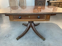 Mahonie vouwbare tafel met lades - afbeelding 2 van  3