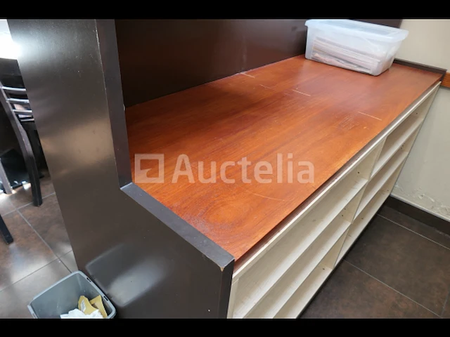 Mahoniehouten plank aanrechtkast - afbeelding 5 van  7