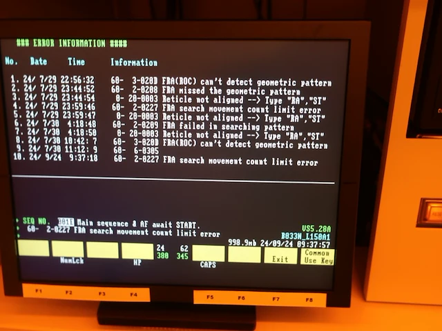 Mainframes - canon fpa 2500 i3 - 150mm i-line stepper - afbeelding 22 van  63