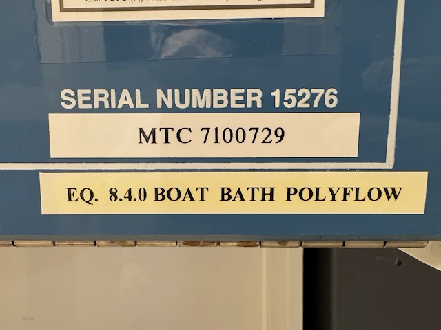 Mainframes - polyflow - 150mm partsclean furnace boat bath - afbeelding 2 van  8