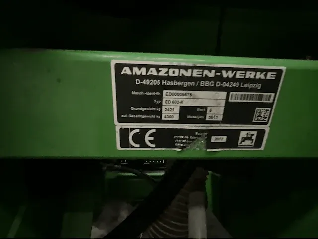 Maiszaaimachine amazone ed602-k contour - afbeelding 3 van  11