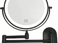 Make-up spiegel met led-verlichting (chroom) - afbeelding 1 van  4