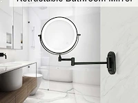 Make-up spiegel met led-verlichting (chroom) - afbeelding 2 van  4