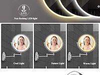 Make-up vergrotende spiegel met led-verlichting - afbeelding 3 van  3