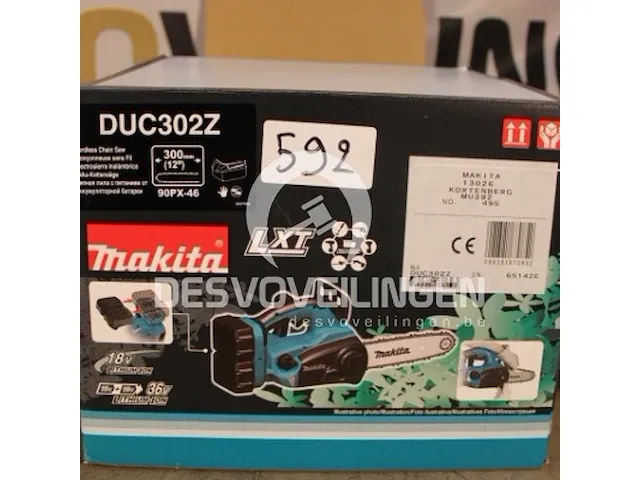 Makita accu tophandle kettingzaag 30cm - afbeelding 1 van  3