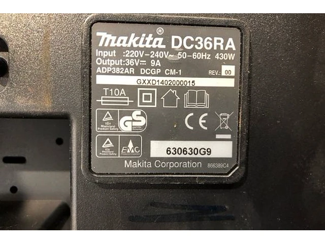 Makita acculader 36v + accu 36v - afbeelding 4 van  5