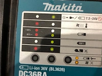 Makita acculader 36v - afbeelding 2 van  3