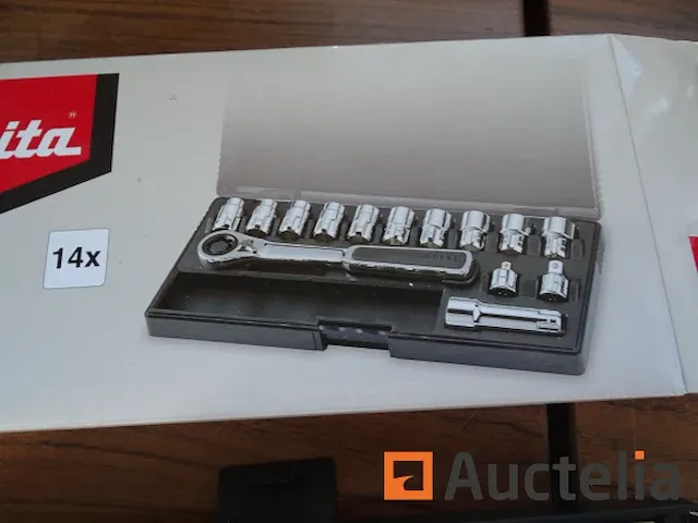 Makita b65595 ratelsleutel set van 14 stukken - afbeelding 5 van  5